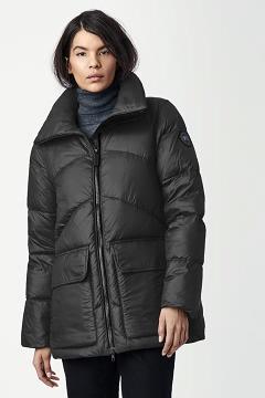 Chamarras Canada Goose Mujer Outlet - Ockley Abrigos Black Label Negros LY1407925